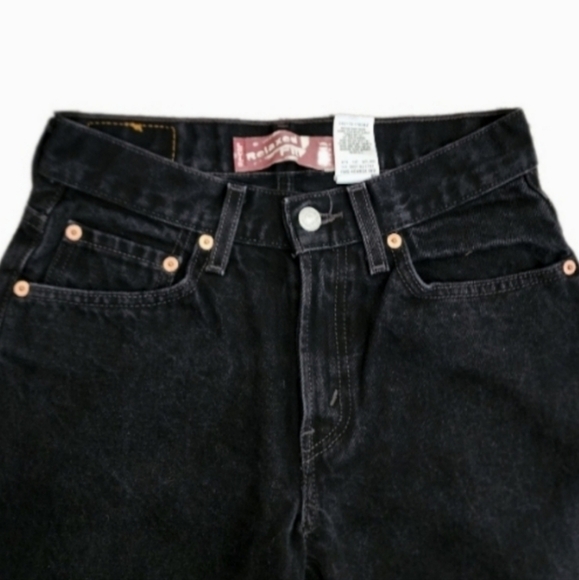 Levi Strauss Black Jeans Denim Black Washed Slim Size 16 W26 L28 - Picture 5 of 12